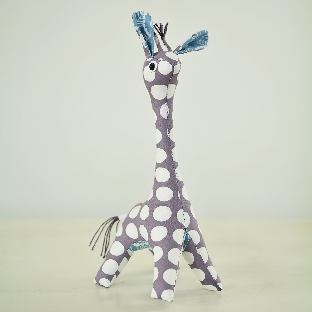 Scrappy Patchwork Baby Giraffe | Mauve