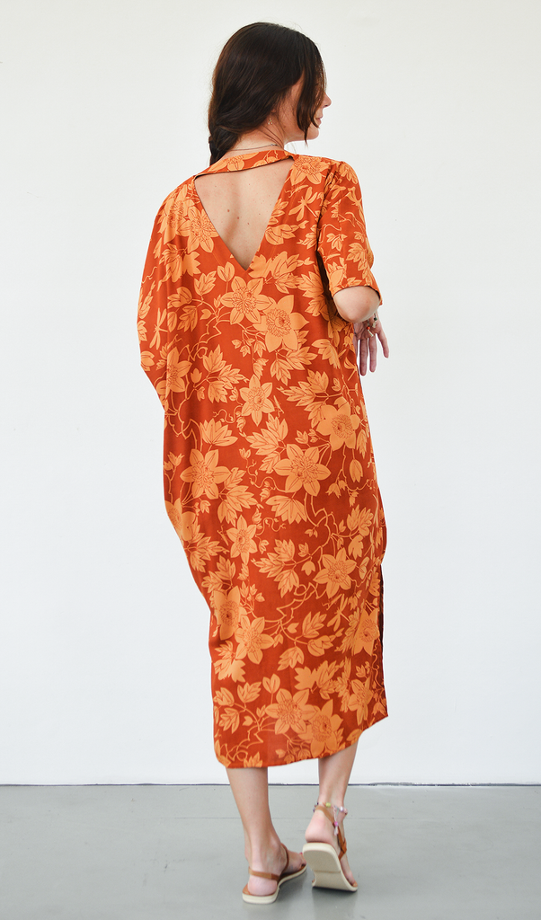 Kaftan Dress | Passion Flower Spice (one size)