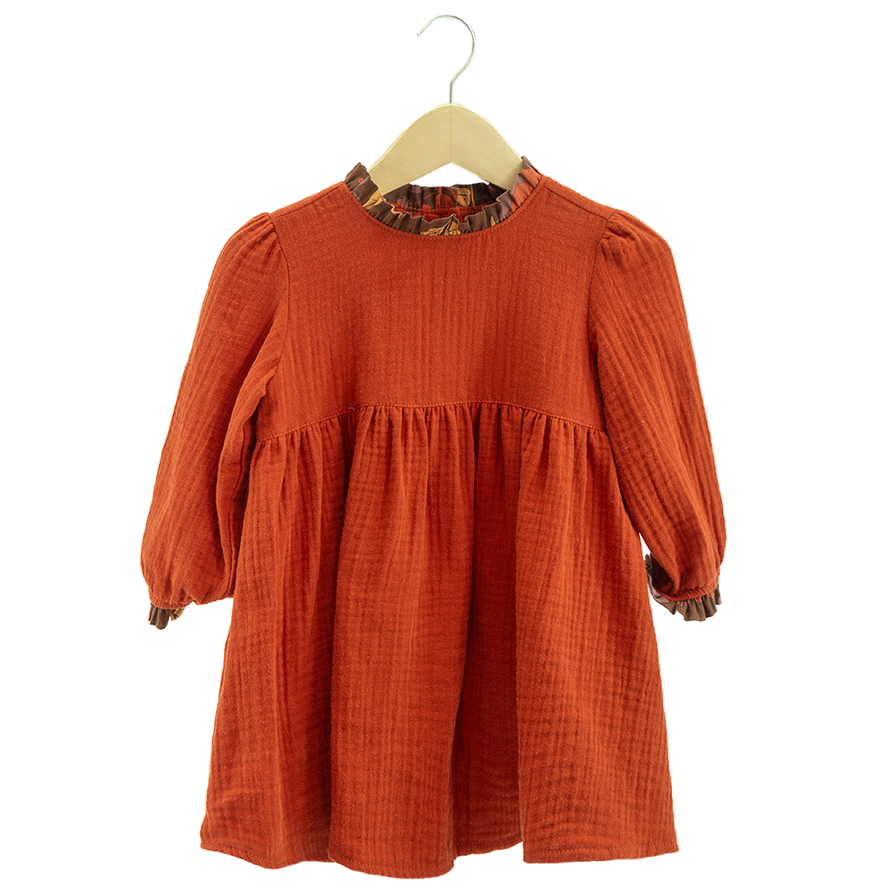Prairie Dress Red (5 sizes) - SALE balizen Prairie Dress Red (5 sizes) - SALE balizen
