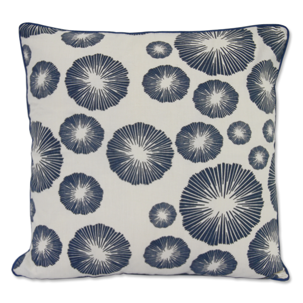 Cushion Cover | Seaflower Indigo Medium 45cm/18" (set of 2)