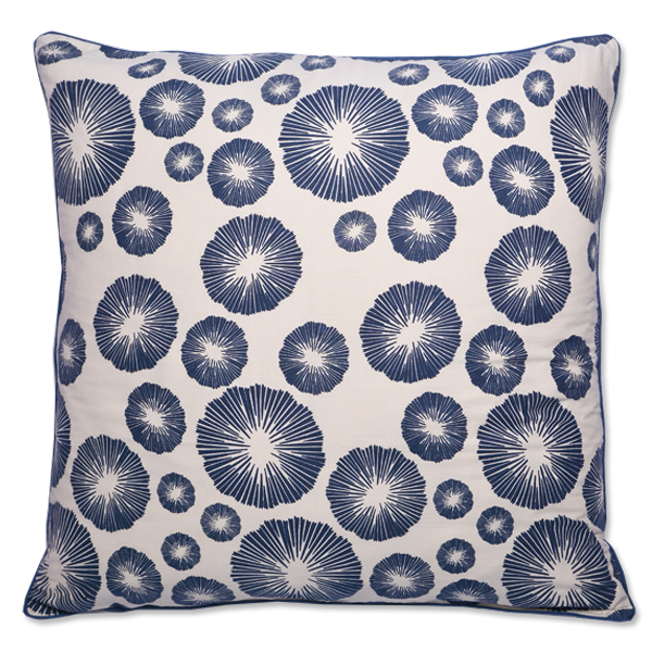 Cushion Cover | Seaflower Indigo (large) 65cm/26"