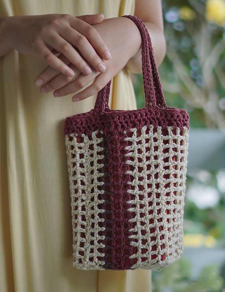 Crochet Mini Square Bag | Light