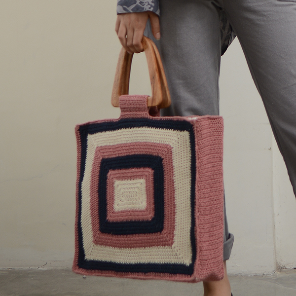 Crocheted Bag | Rectangle (large) - SALE