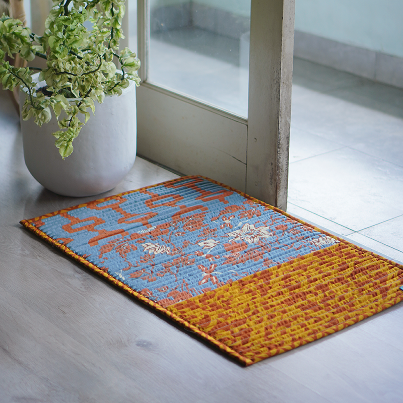 Corded Mat | Spice Blue
