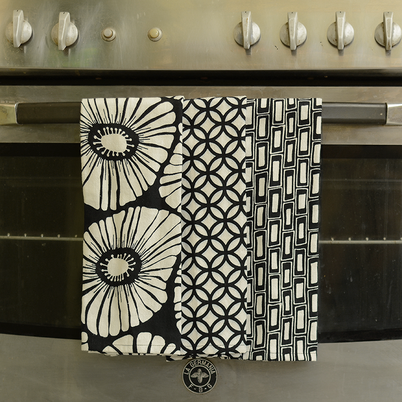 Tea Towels | Black & White (set of 3)