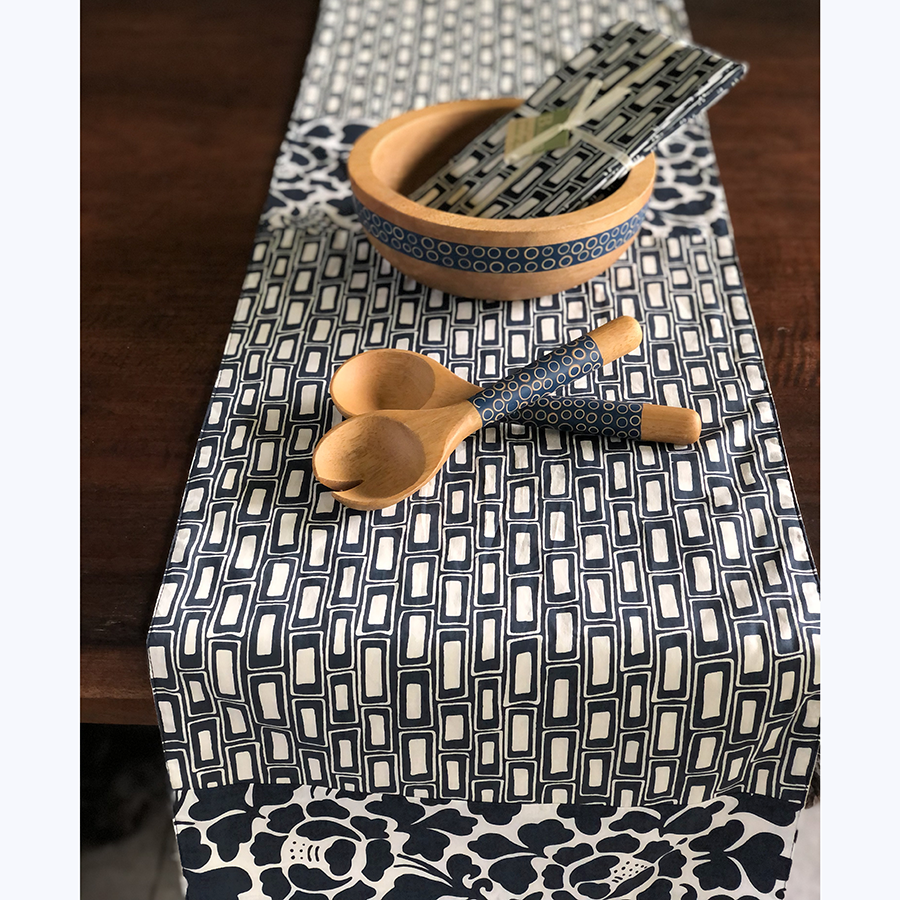 Table Runner | Cotton Indigo (medium - 150cm)