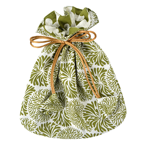 Drawstring Bag | Tumbleweed Avocado Small (set of 2)