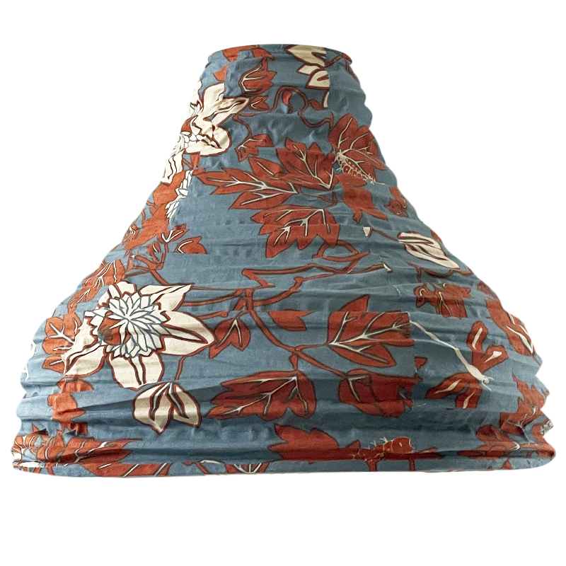 Hanging Lampshade | Passion Flower Blue Spice Bell - SALE