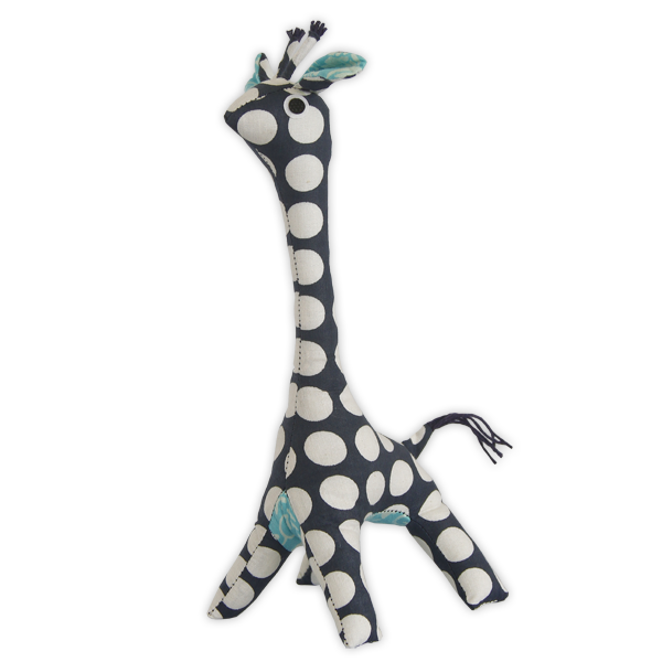 Scrappy Patchwork Giraffe | Indigo