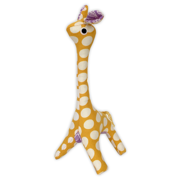Scrappy Patchwork Baby Giraffe | Yellow