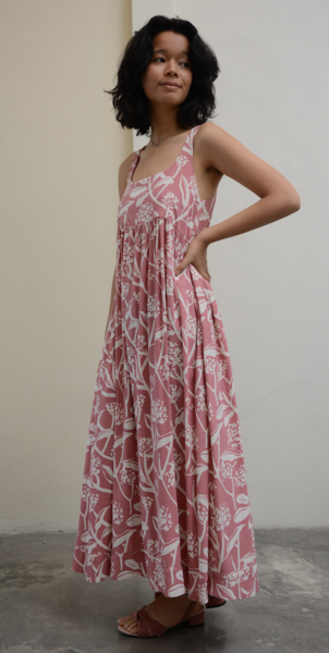 Romantic Dress | Blush Frangipani (3 Sizes)