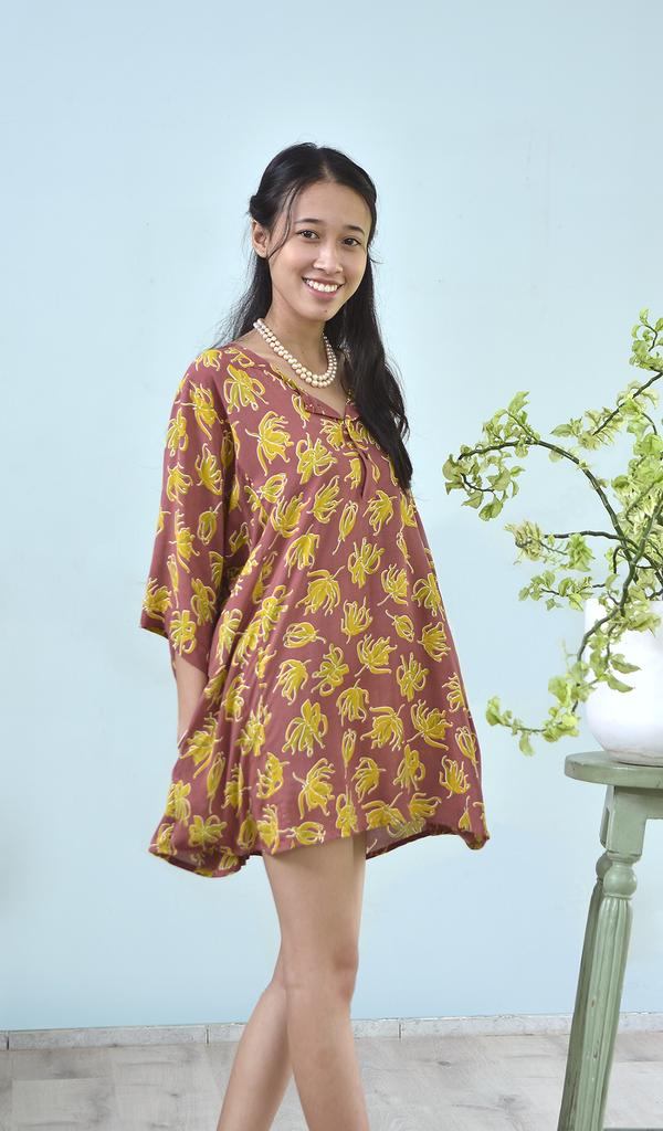 Eco-Deluxe Tunic Top-Mini | Ylang Ylang Mulberry (one size)