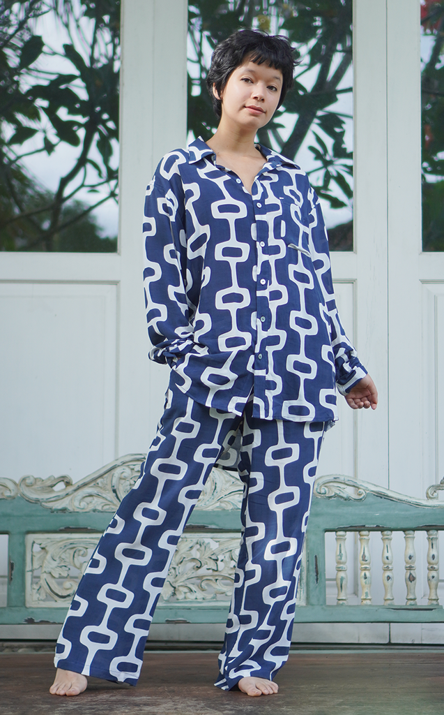 Pajama Pants EcoDeluxe | Indigo (3 sizes)