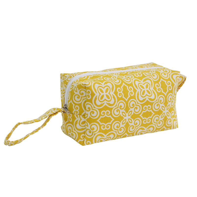 Cosmetic Case | Yellow set of 2 (med & small)