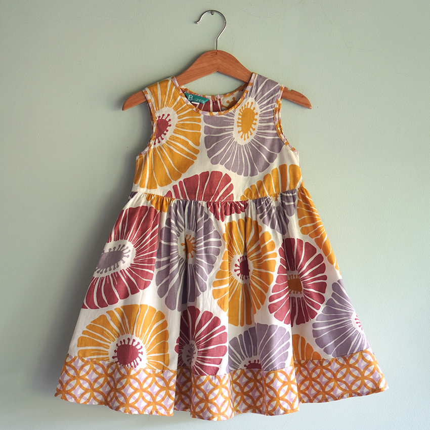 Scrappy Sun Dress | Flowers Mulberry Mauve(4 sizes)
