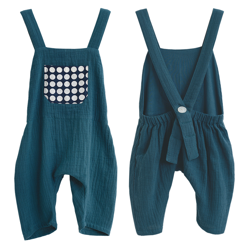 Overall | Cotton Crinkle Teal (3 sizes) - SALE