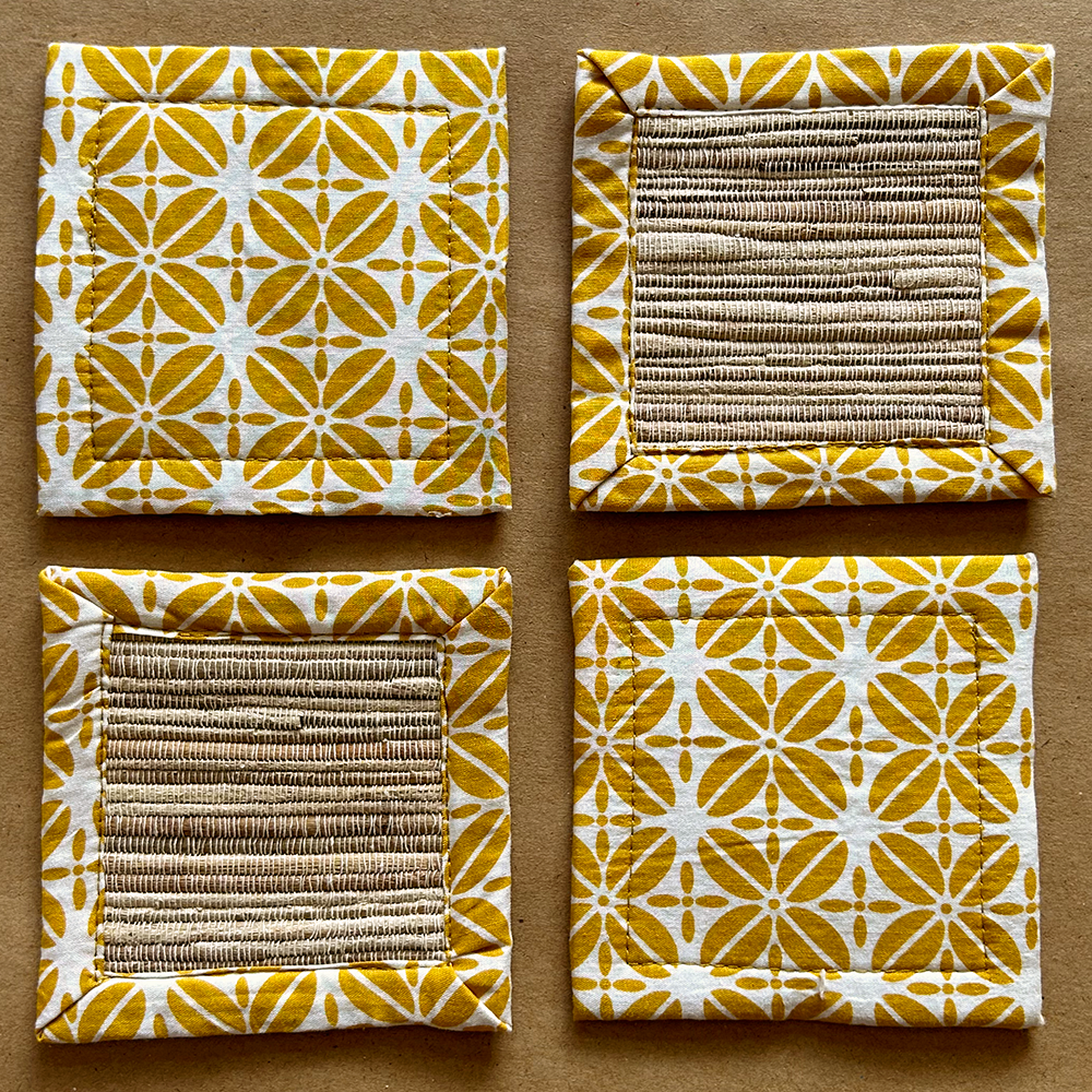 Waterlily Coasters | Tumbleweed Turmeric  (set of 8)