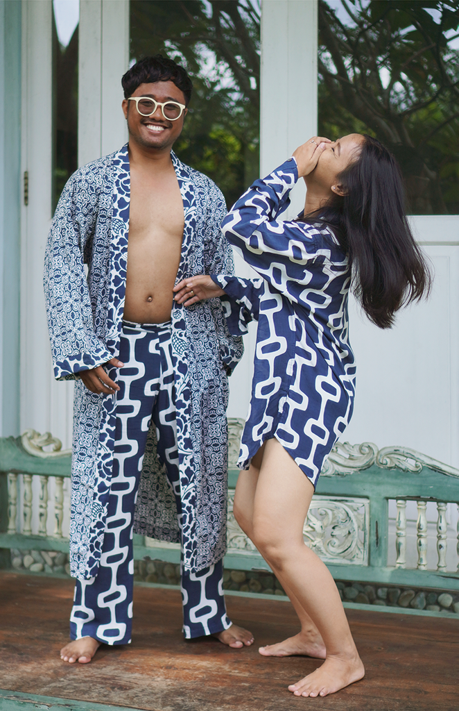 Pajama Pants EcoDeluxe | Indigo (3 sizes)