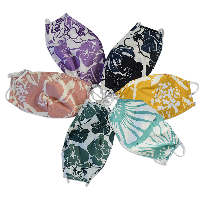 Three Layer Cotton Masks | Assorted Florals set/2 (2 sizes)